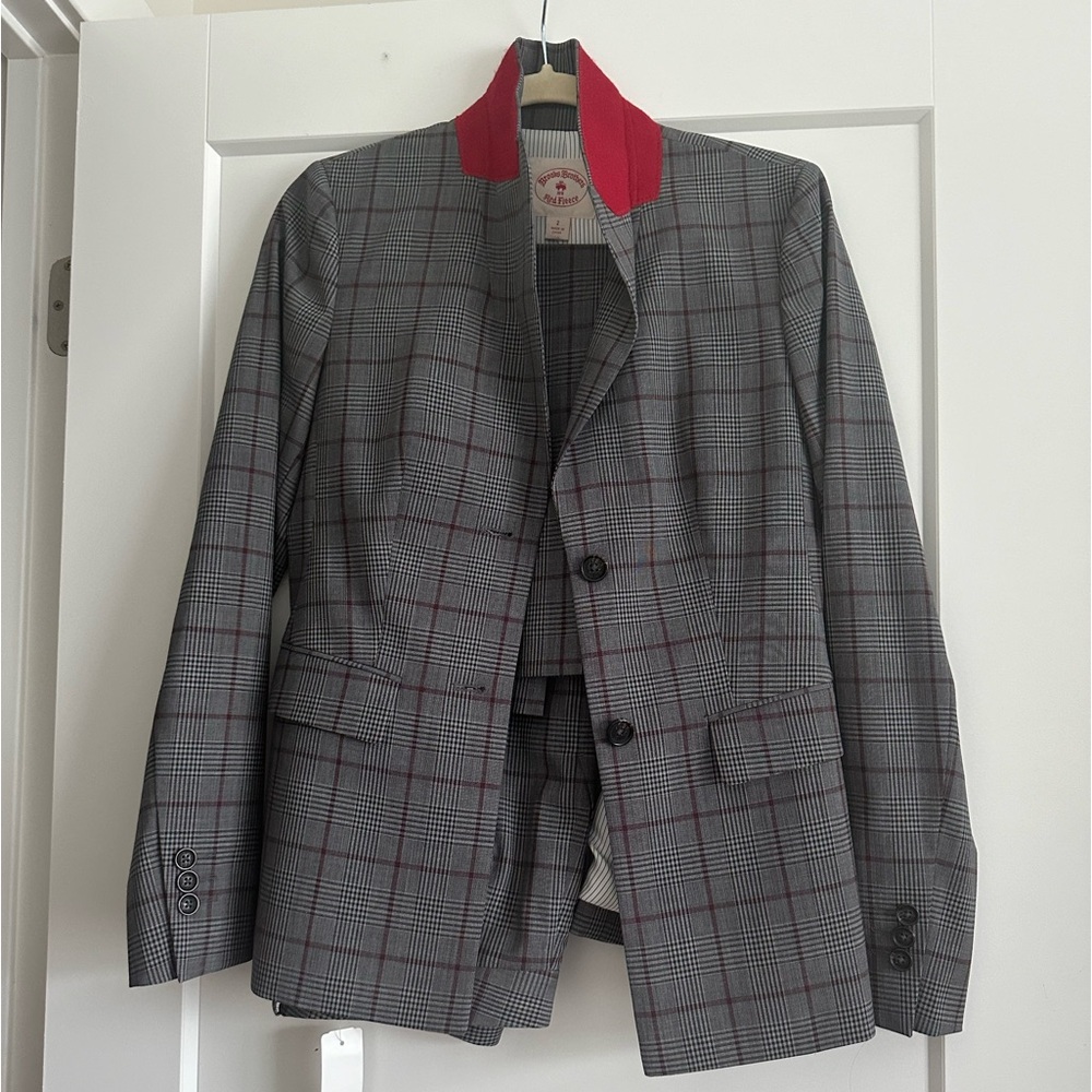 Brooks Brothers Red Fleece Wool Suit